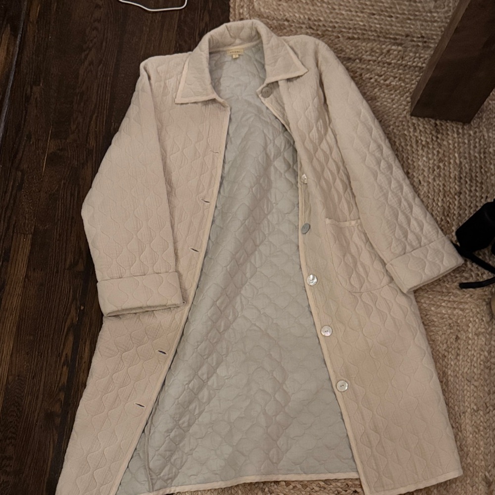 DONNI. Quilted Cream Jacket